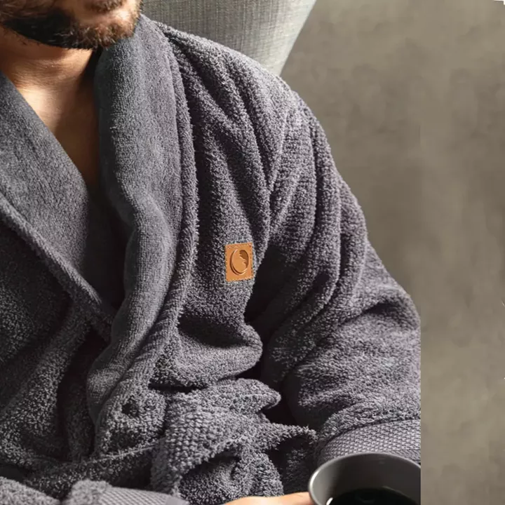 Μπουρνούζι Ενηλίκων Με Γιακά Lava