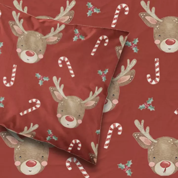 Σεντόνι Χριστουγεννιάτικο Rudolf Διπλό