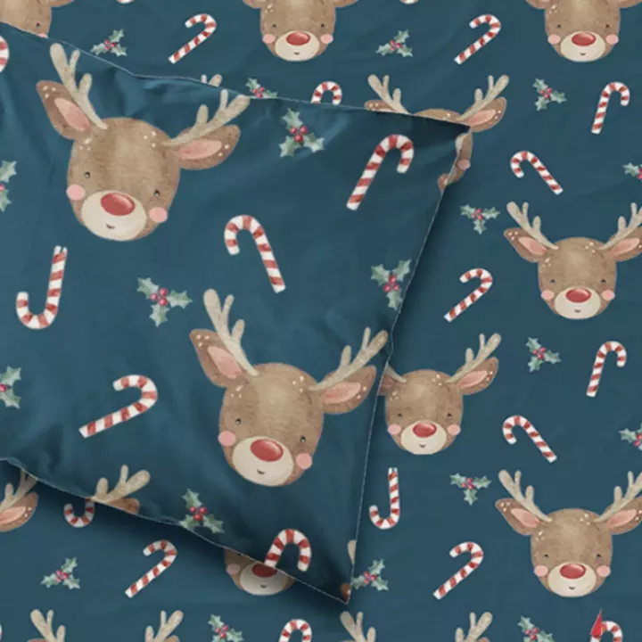 Σεντόνι Χριστουγεννιάτικο Rudolf Διπλό