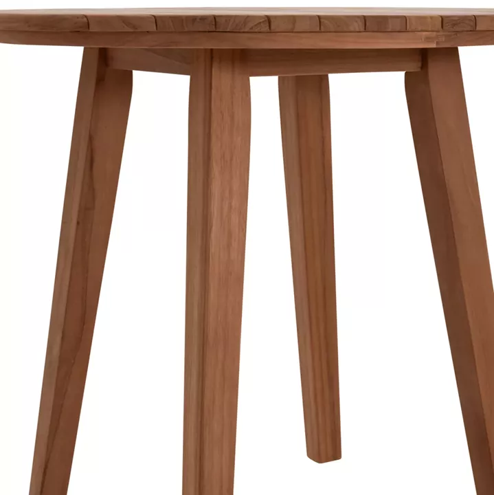 DINING TABLE ROUND DANTE HM6379 TEAK WOOD Φ80x75Hcm.