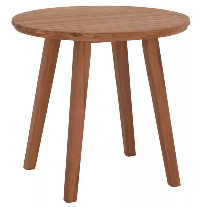 DINING TABLE ROUND DANTE HM6379 TEAK WOOD Φ80x75Hcm.