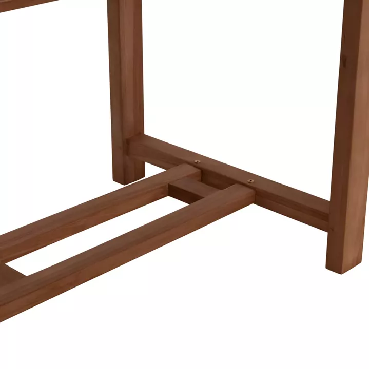 OUTDOOR DINING SET DONNY HM21292 EXTENDABLE TABLE & 6 DINING CHAIRS--TEAK WOOD