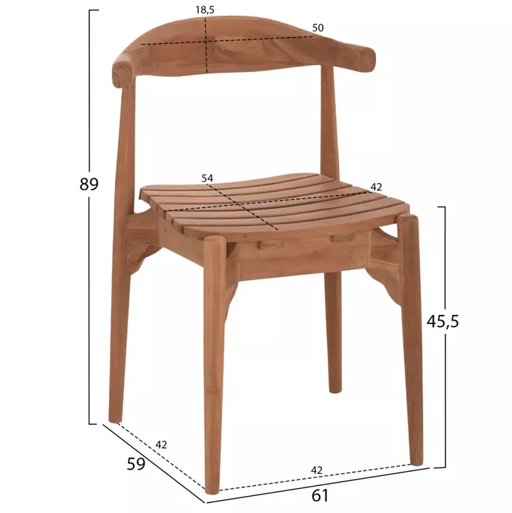 OUTDOOR DINING SET DONNY HM21292 EXTENDABLE TABLE & 6 DINING CHAIRS--TEAK WOOD