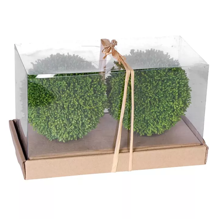 Artekko Boxwood Πράσινη Τεχνητή Μπάλα Πύξος (15.2x15.2x15.2)cm 2pcs