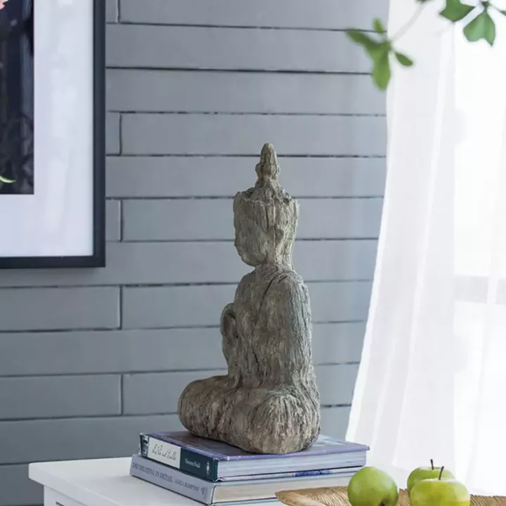 Artekko Buddha Βούδας Άγαλμα Διακοσμητικός Ρητίνη(33x16x43)cm