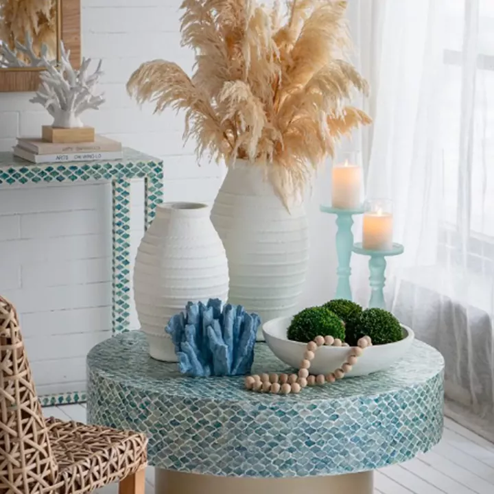 Artekko Antique Λευκό Βάζο από Τερακότα (28x28x50)cm