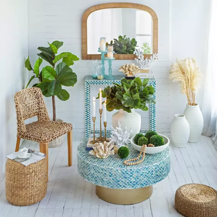 Artekko Antique Λευκό Βάζο από Τερακότα (28x28x50)cm