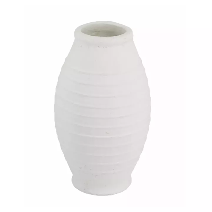 Artekko Antique Λευκό Βάζο από Τερακότα (28x28x50)cm