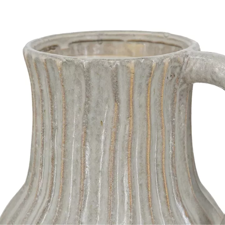 Artekko Akali Μπεζ Κεραμικό Διακοσμητικό Βάζο (23.5x20.5x30.5)cm