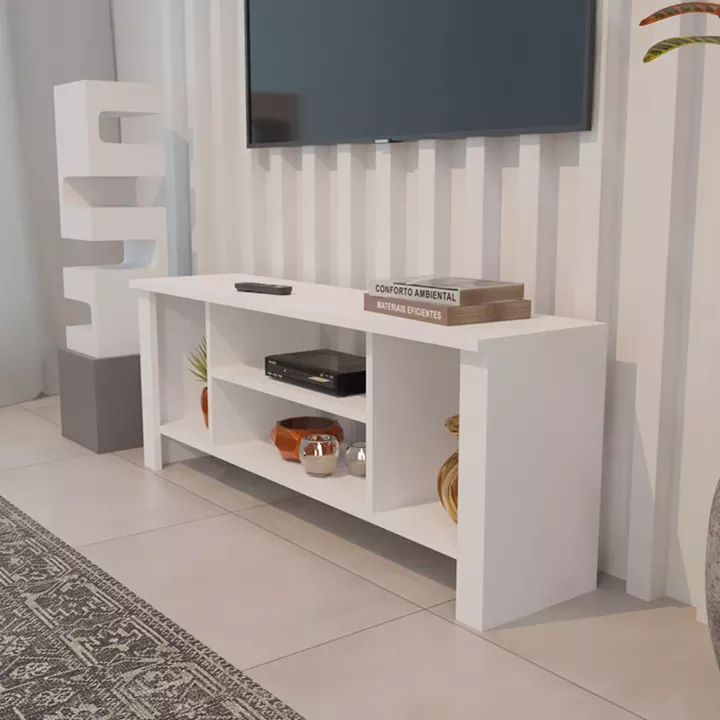 Seref pakoworld tv unit in white color 120x30x47cm