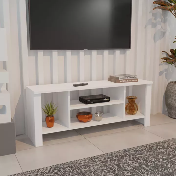 Seref pakoworld tv unit in white color 120x30x47cm