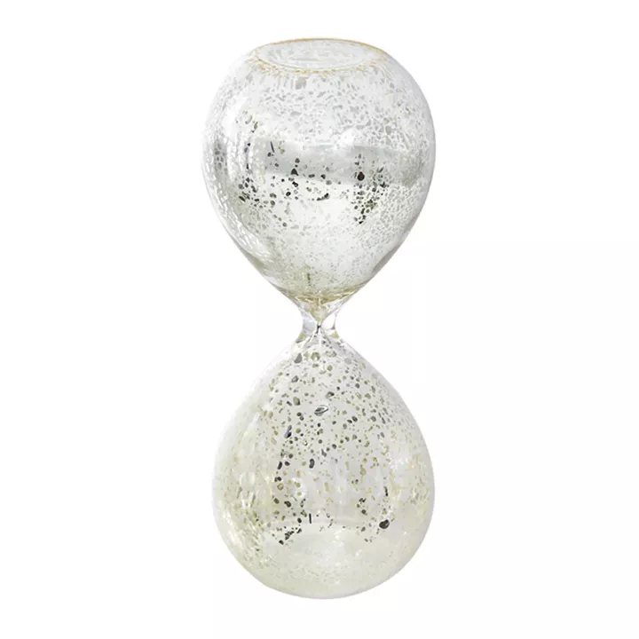 Artekko Hourglass Γυάλινη Διακοσμητική Κλεψύδρα με Λευκή Άμμο (8x8x20.5)cm