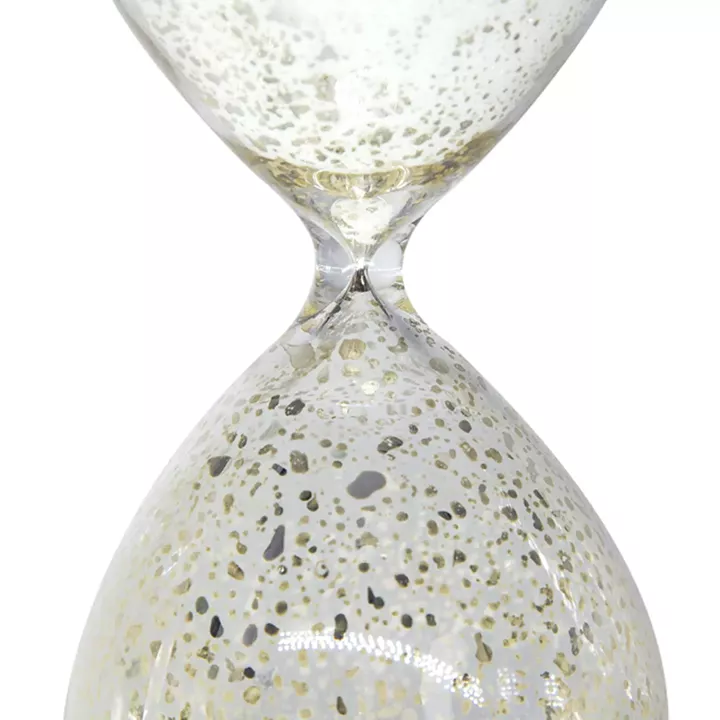 Artekko Hourglass Γυάλινη Διακοσμητική Κλεψύδρα με Λευκή Άμμο (8x8x20.5)cm
