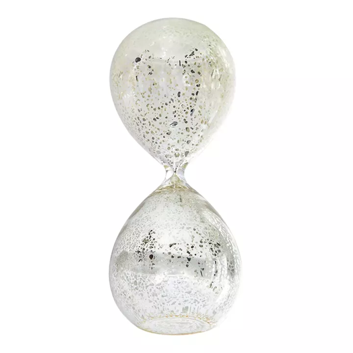 Artekko Hourglass Γυάλινη Διακοσμητική Κλεψύδρα με Λευκή Άμμο (8x8x20.5)cm
