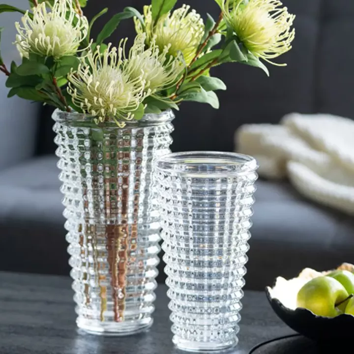 Artekko Glassy Γυάλινο Διάφανο Βάζο (12.5x12.5x22.5)cm