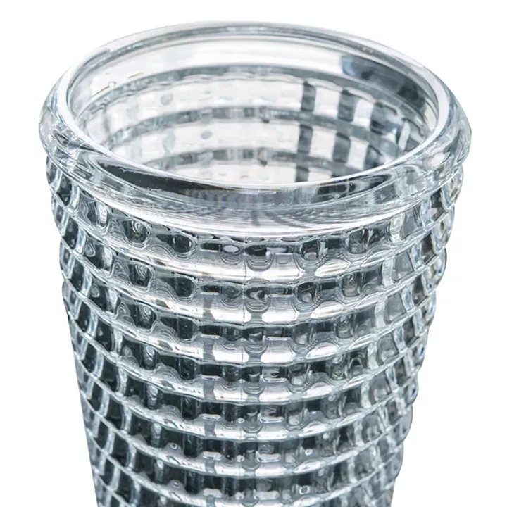 Artekko Glassy Γυάλινο Διάφανο Βάζο (12.5x12.5x22.5)cm