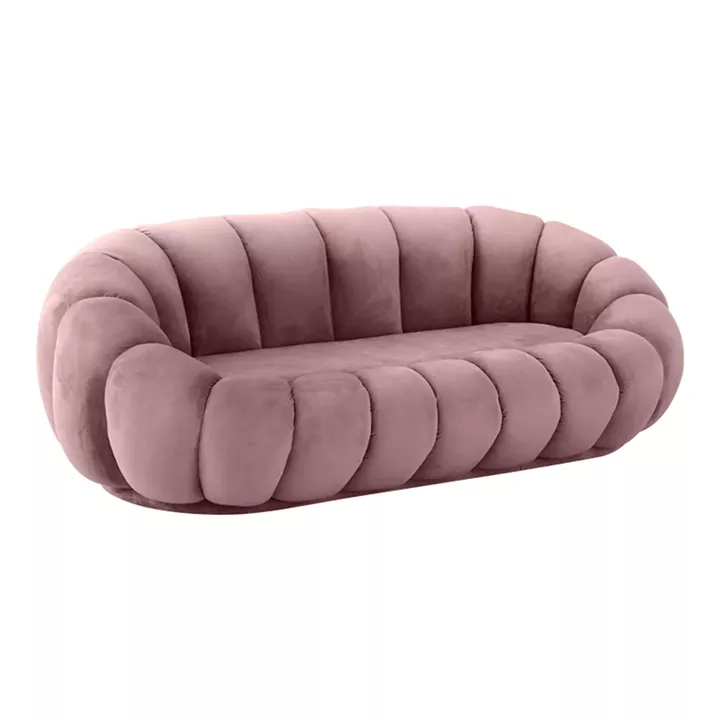 Καναπές Embrace pakoworld βελούδο σε σάπιο μήλο απόχρωση 180x105x65εκ