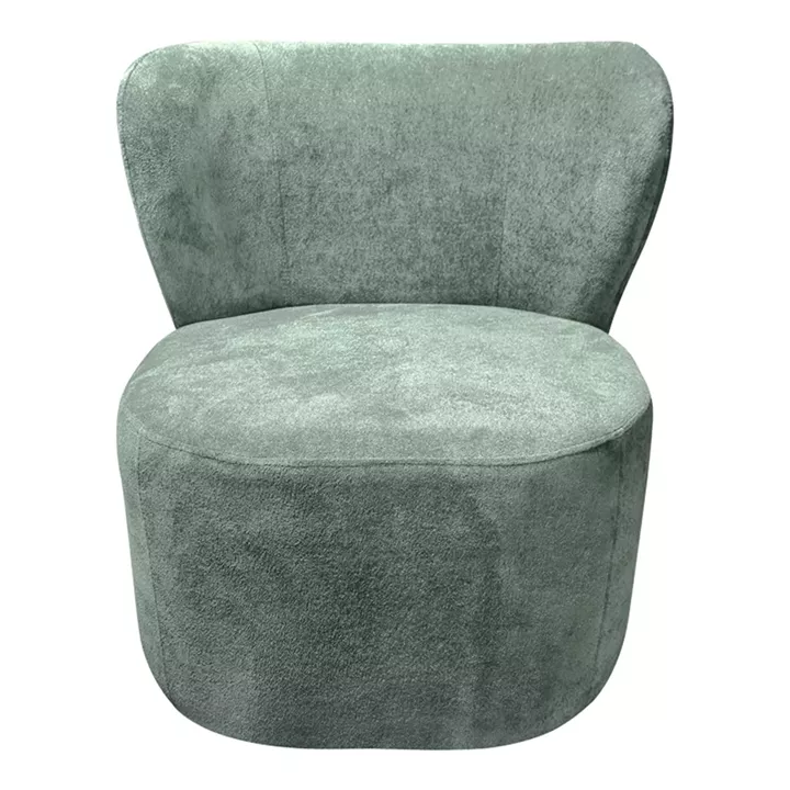 Veridian pakoworld fabric armchair in pistachio shade 63x70x66cm