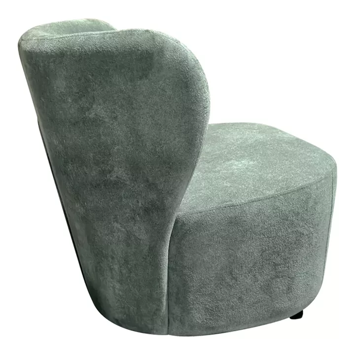 Veridian pakoworld fabric armchair in pistachio shade 63x70x66cm