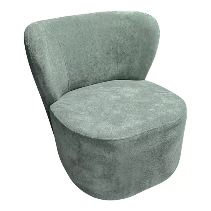 Veridian pakoworld fabric armchair in pistachio shade 63x70x66cm