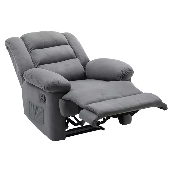 JULIA Massage Πολυθρόνα Relax Σαλονιού - Καθιστικού, Ύφασμα Γκρι