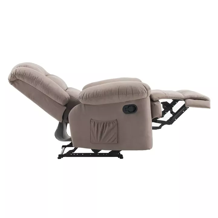 JULIA Massage Πολυθρόνα Relax Σαλονιού - Καθιστικού, Ύφασμα Cappuccino