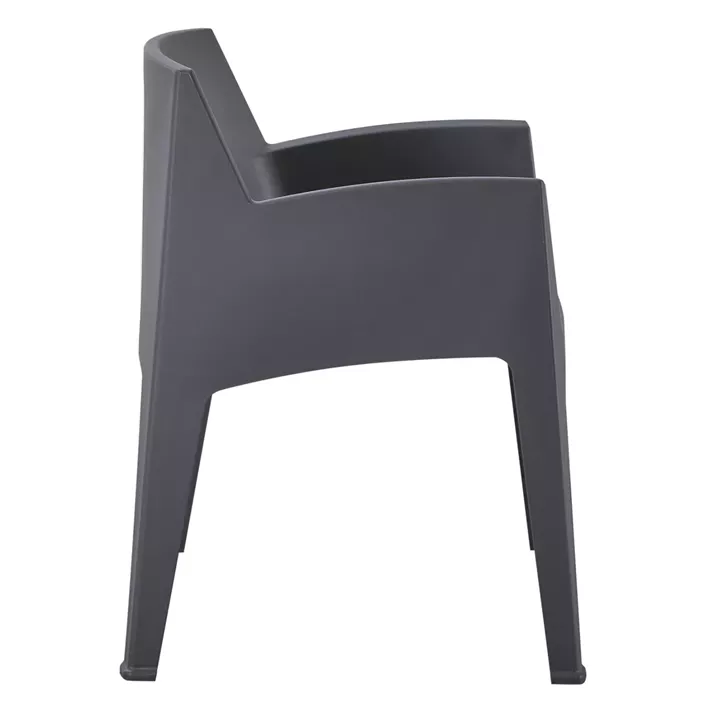 POLYPROPYLENE ARMCHAIR SLEEK HM6370.10 GREY 57x56x82,5Hcm.