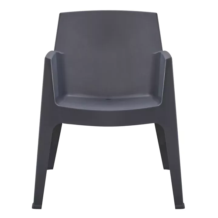 POLYPROPYLENE ARMCHAIR SLEEK HM6370.10 GREY 57x56x82,5Hcm.