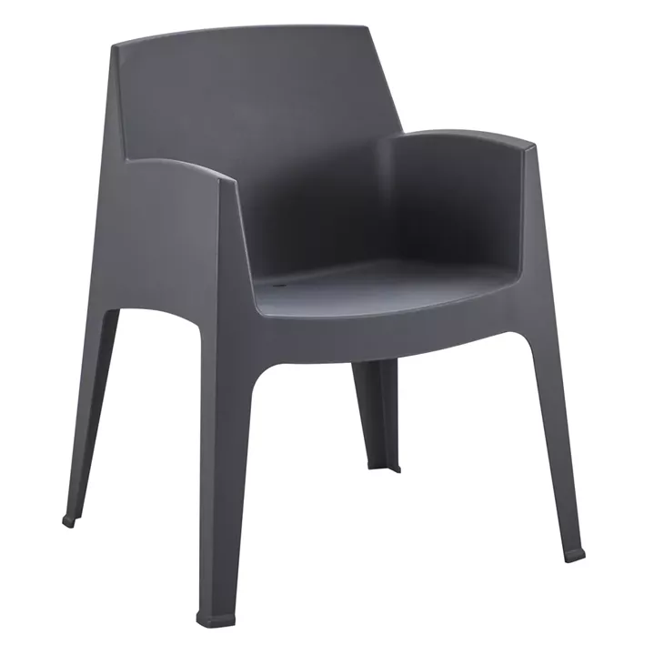 POLYPROPYLENE ARMCHAIR SLEEK HM6370.10 GREY 57x56x82,5Hcm.