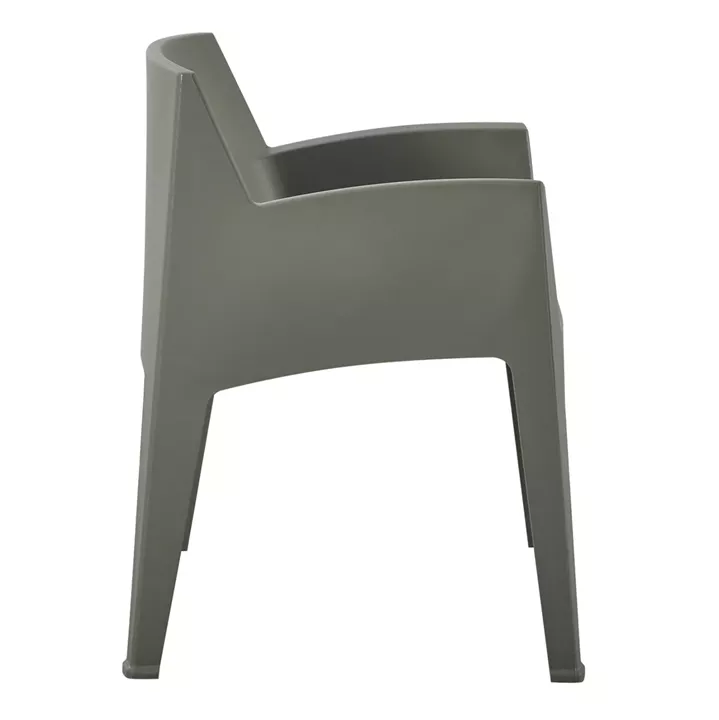 POLYPROPYLENE ARMCHAIR SLEEK HM6370.05 DARK OLIVE GREEN 57x56x82,5Hcm.