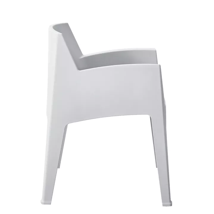 POLYPROPYLENE ARMCHAIR SLEEK HM6370.01 WHITE 57x56x82,5Hcm.