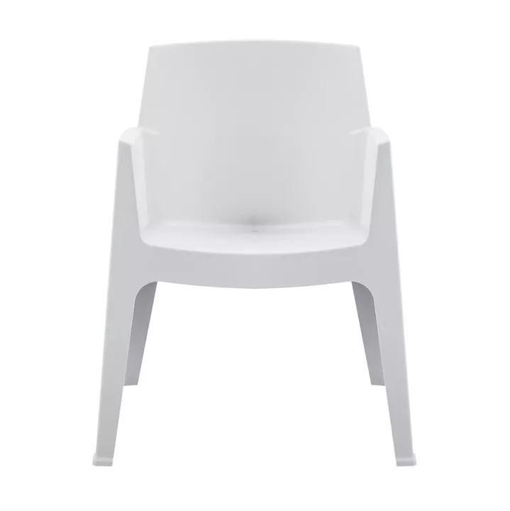 POLYPROPYLENE ARMCHAIR SLEEK HM6370.01 WHITE 57x56x82,5Hcm.