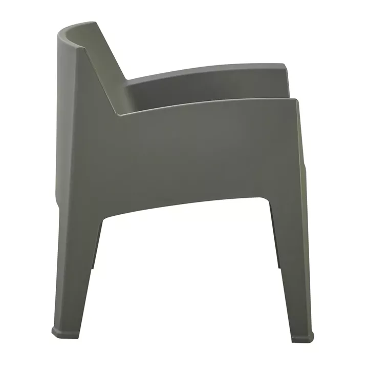 POLYPROPYLENE LOUNGE ARMCHAIR SLEEK HM6365.05 DARK OLIVE GREEN 62.5x48.5x73Hcm.