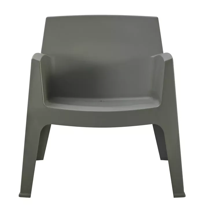 POLYPROPYLENE LOUNGE ARMCHAIR SLEEK HM6365.05 DARK OLIVE GREEN 62.5x48.5x73Hcm.