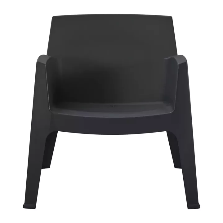 POLYPROPYLENE LOUNGE ARMCHAIR SLEEK HM6365.02 BLACK 62.5x48.5x73Hcm.