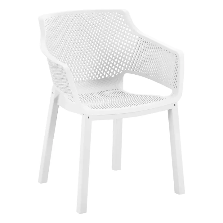 POLYPROPYLENE DINING ARMCHAIR PEGGY HM6368.01 WHITE 60x55x79Hcm.