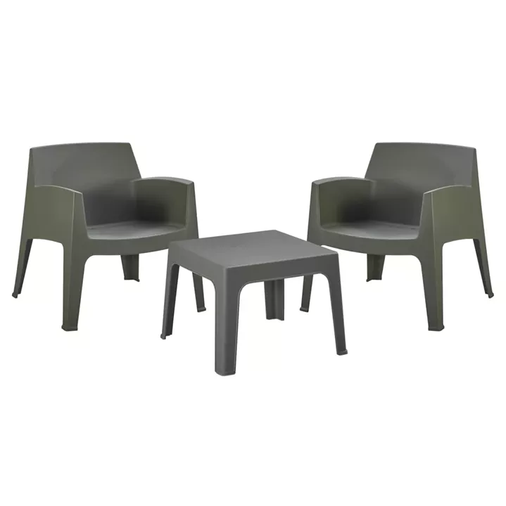 ΣΕΤ LOUNGE 3ΤΜΧ SLEEK HM21274.05 DARK OLIVE GREEN ΠΟΛΥΠΡΟΠΥΛΕΝΙΟ