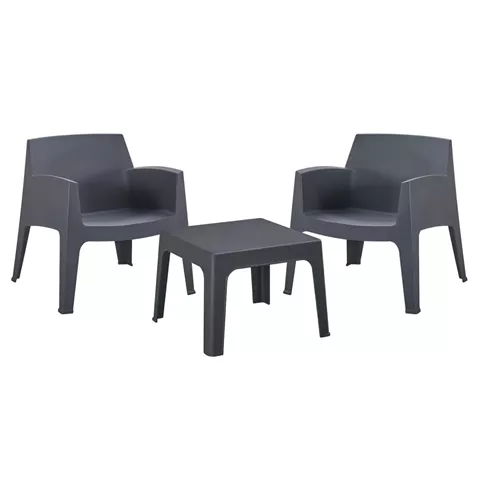 ΣΕΤ LOUNGE 3ΤΜΧ SLEEK HM21274.10 ΓΚΡΙ ΠΟΛΥΠΡΟΠΥΛΕΝΙΟ