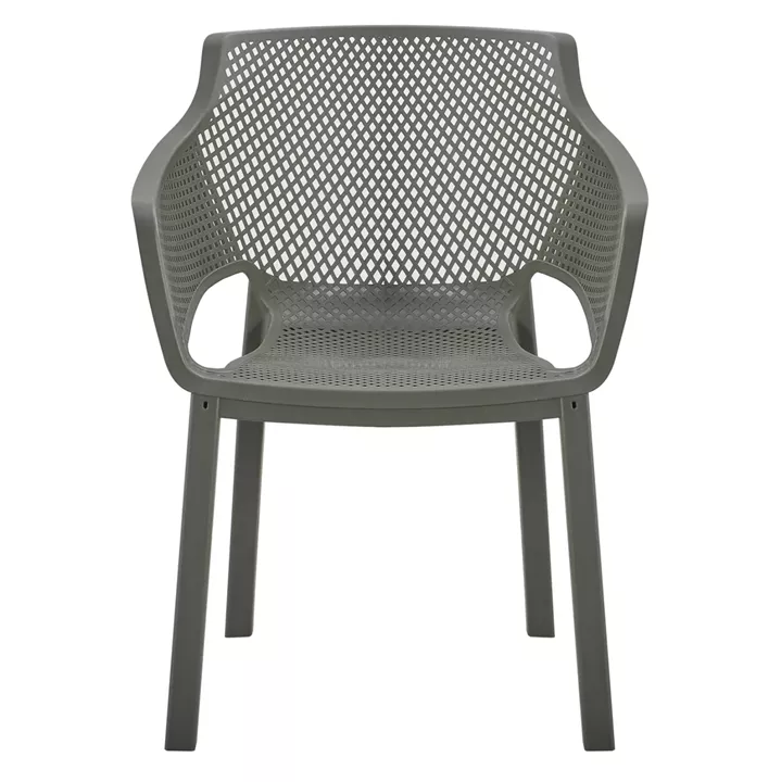 POLYPROPYLENE DINING ARMCHAIR PEGGY HM6368.05 DARK OLIVE GREEN 60x55x79Hcm.