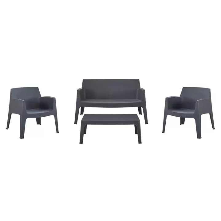 ΣΕΤ LOUNGE 4ΤΜΧ SLEEK HM21275.10 ΓΚΡΙ ΠΟΛΥΠΡΟΠΥΛΕΝΙΟ