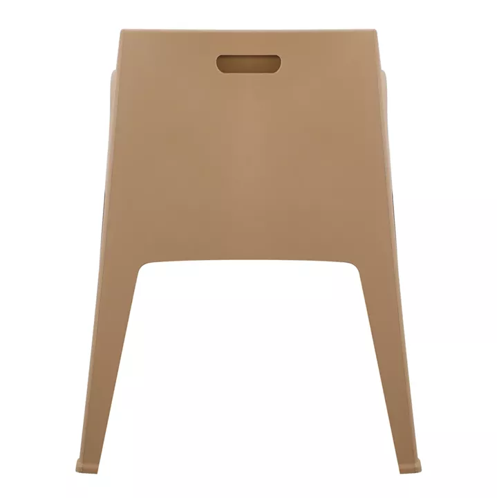POLYPROPYLENE ARMCHAIR SLEEK HM6370.03 CAPPUCCINO 57x56x82.5Hcm.