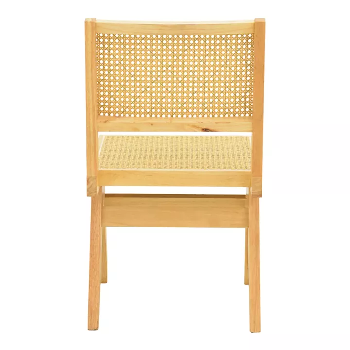 Καρέκλα Winslow pakoworld rubberwood-rattan σε φυσική απόχρωση 46x58x80εκ