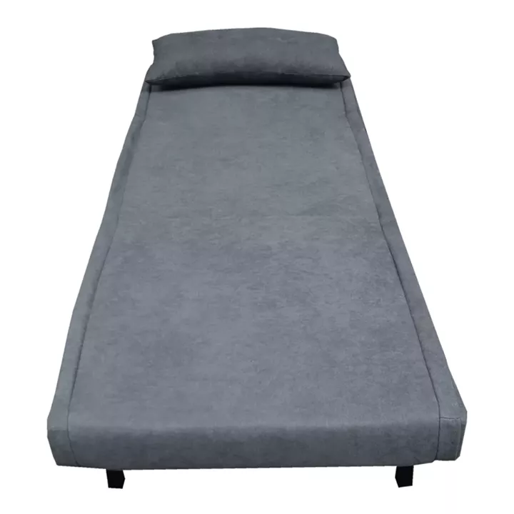 Armchair-bed Josuane I pakoworld fabric in anthracite shade 78x80x81cm