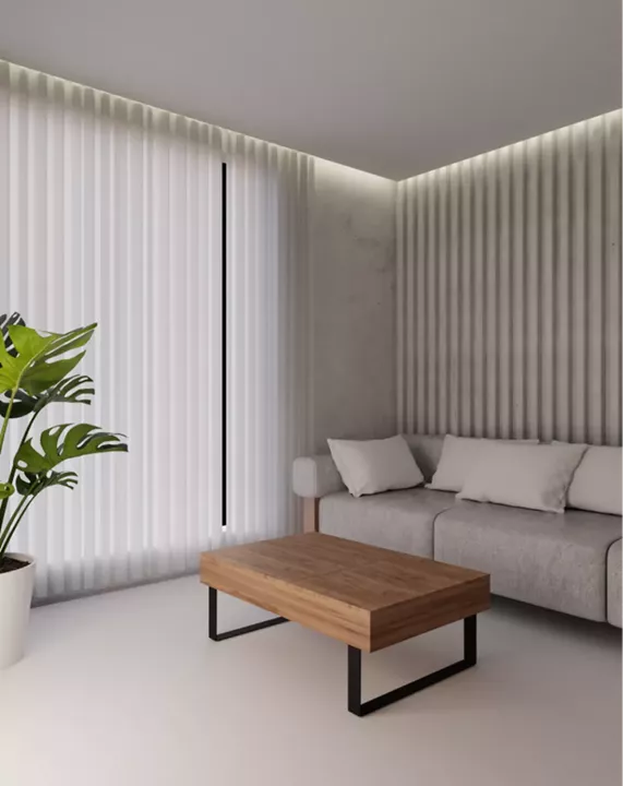 Τραπεζάκι σαλονιού ''Smart με σερβιτόρους'' καρυδί