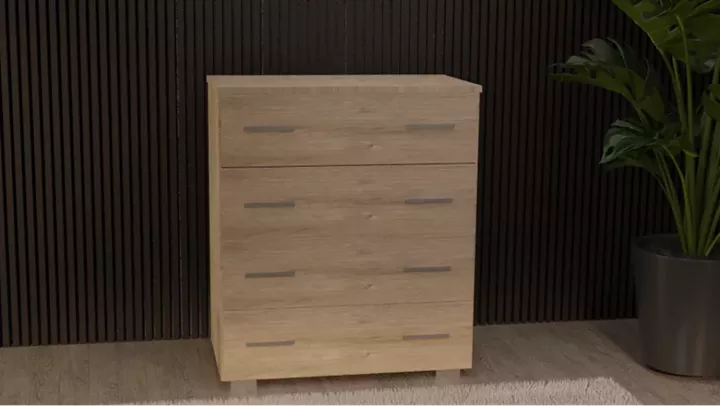 Συρταριέρα 4αρα βαθιά 80cm δρυς