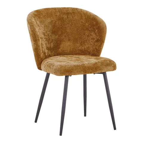 Karg pakoworld chair camel fabric-leg black metal 57x62x80cm