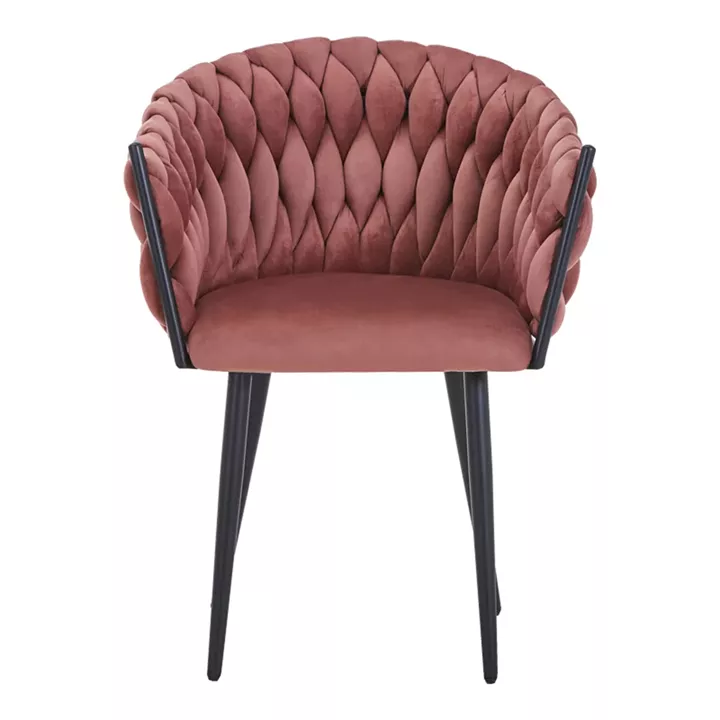 Vivian armchair pakoworld rotten apple velvet-leg black metal 61x55x80cm