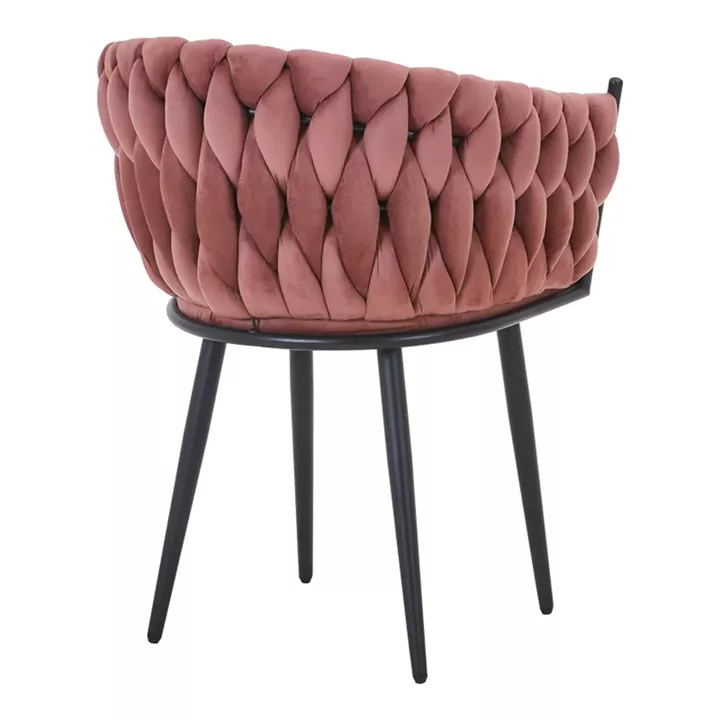 Vivian armchair pakoworld rotten apple velvet-leg black metal 61x55x80cm