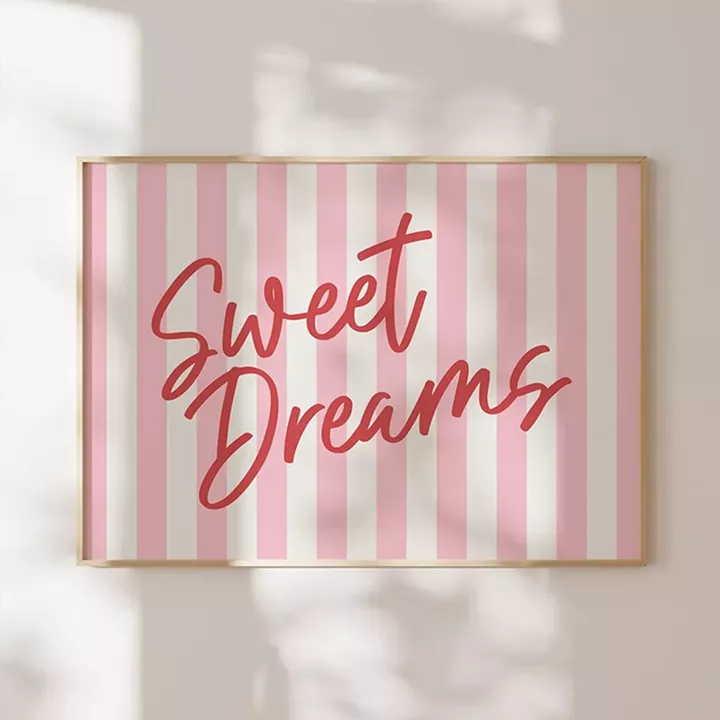Wall art in frame Sweete pakoworld with digital print 48x1.5x33cm