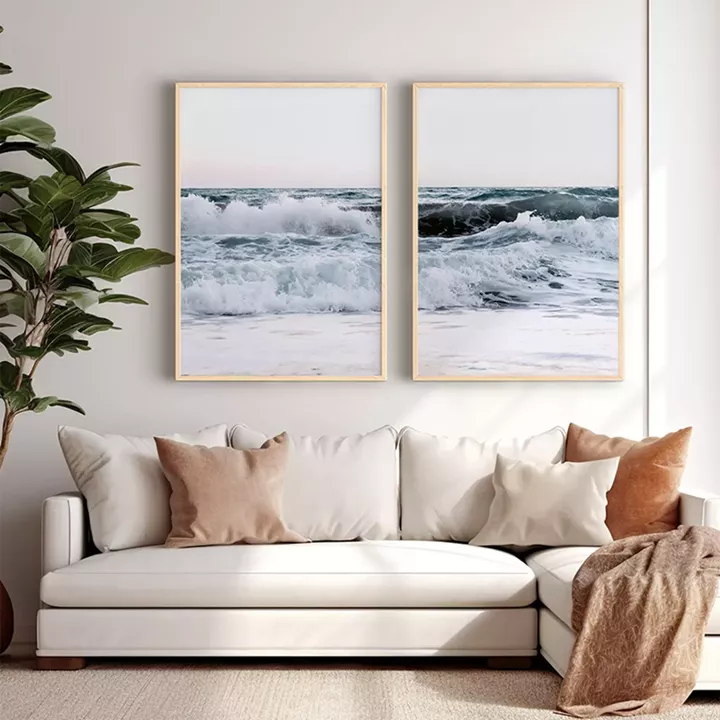 Πίνακας Kaleria pakoworld δίπτυχος με ψηφιακή εκτύπωση και πλαίσιο 33x1.5x48εκ